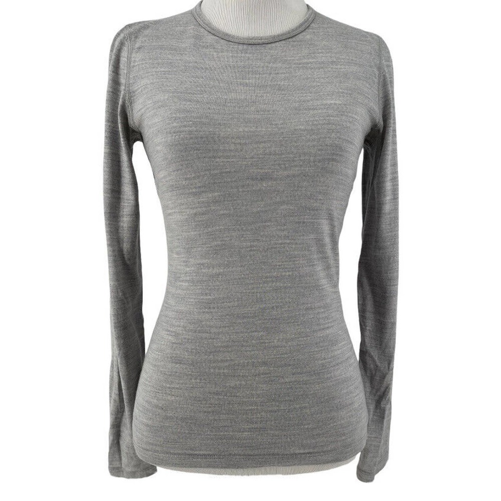 Icebreaker Merino Bodyfit 200 Gray Long Sleeve Top